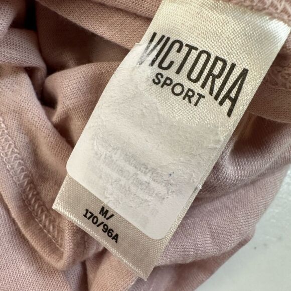 NWOT Victoria Secret Women's Pale Pink Long Sleeve Top Open Back - Size Medium - Picture 3 of 5